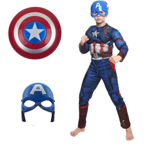 Captain America Barn Maskeraddräkt