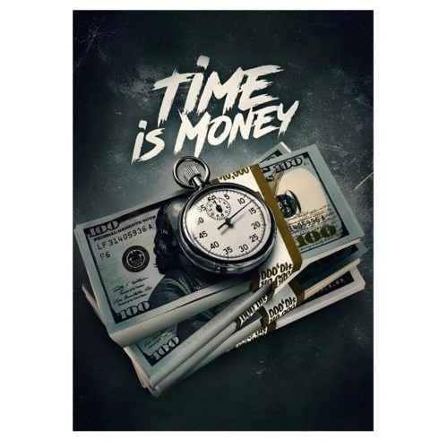 Time is Money Affisch - Canvas