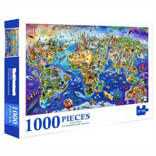 1000 Bitar Pussel - Världslandmärken